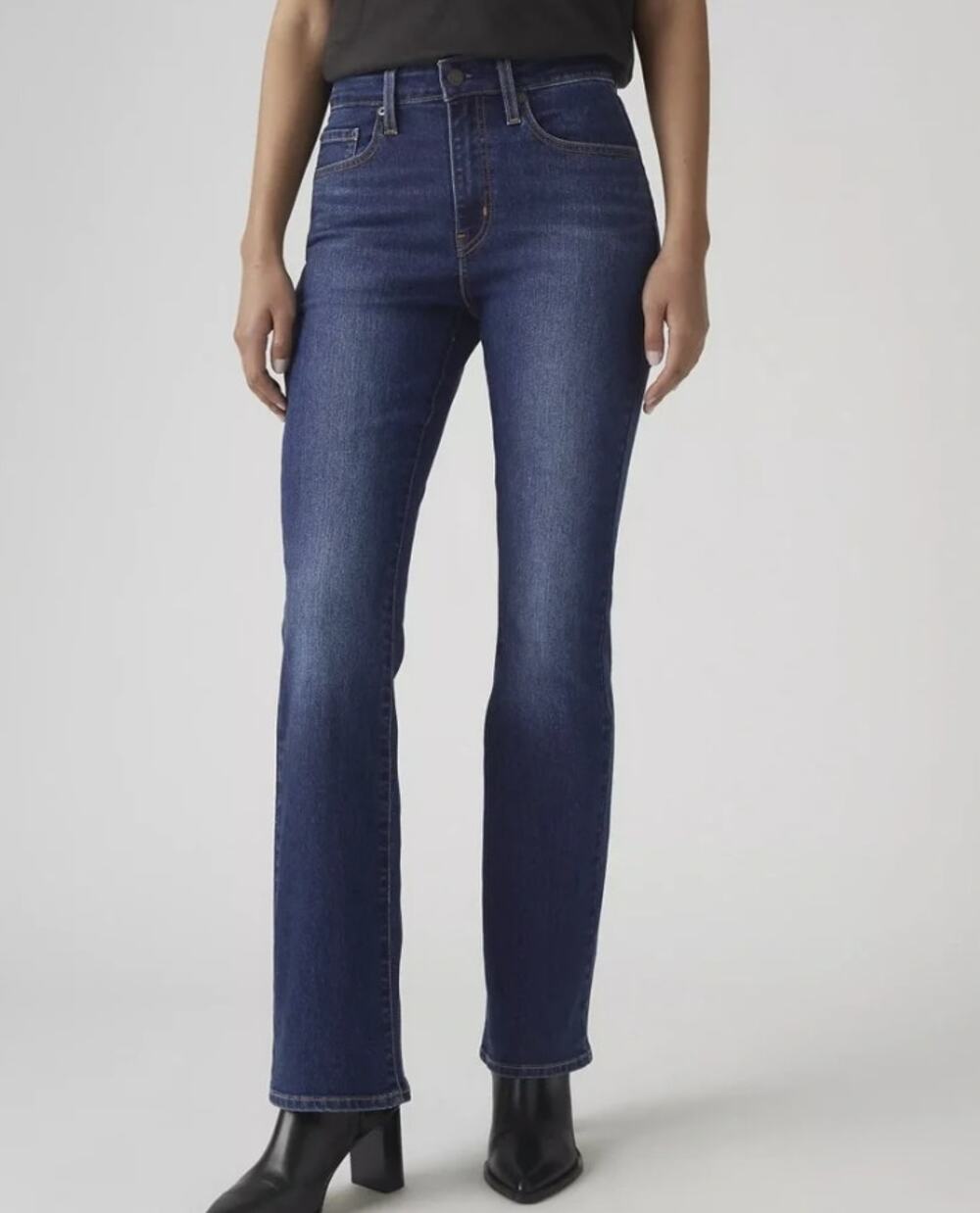 Levi's 725 High Rise Bootcut Jeans Medium Wash Denim Size 26 - Picture 1 of 7